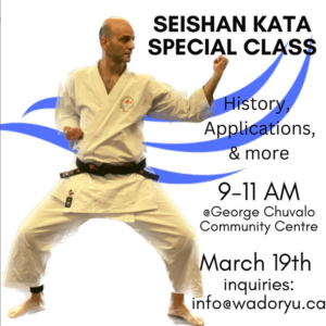 Seishan Kata Special Class - March 19, 2023